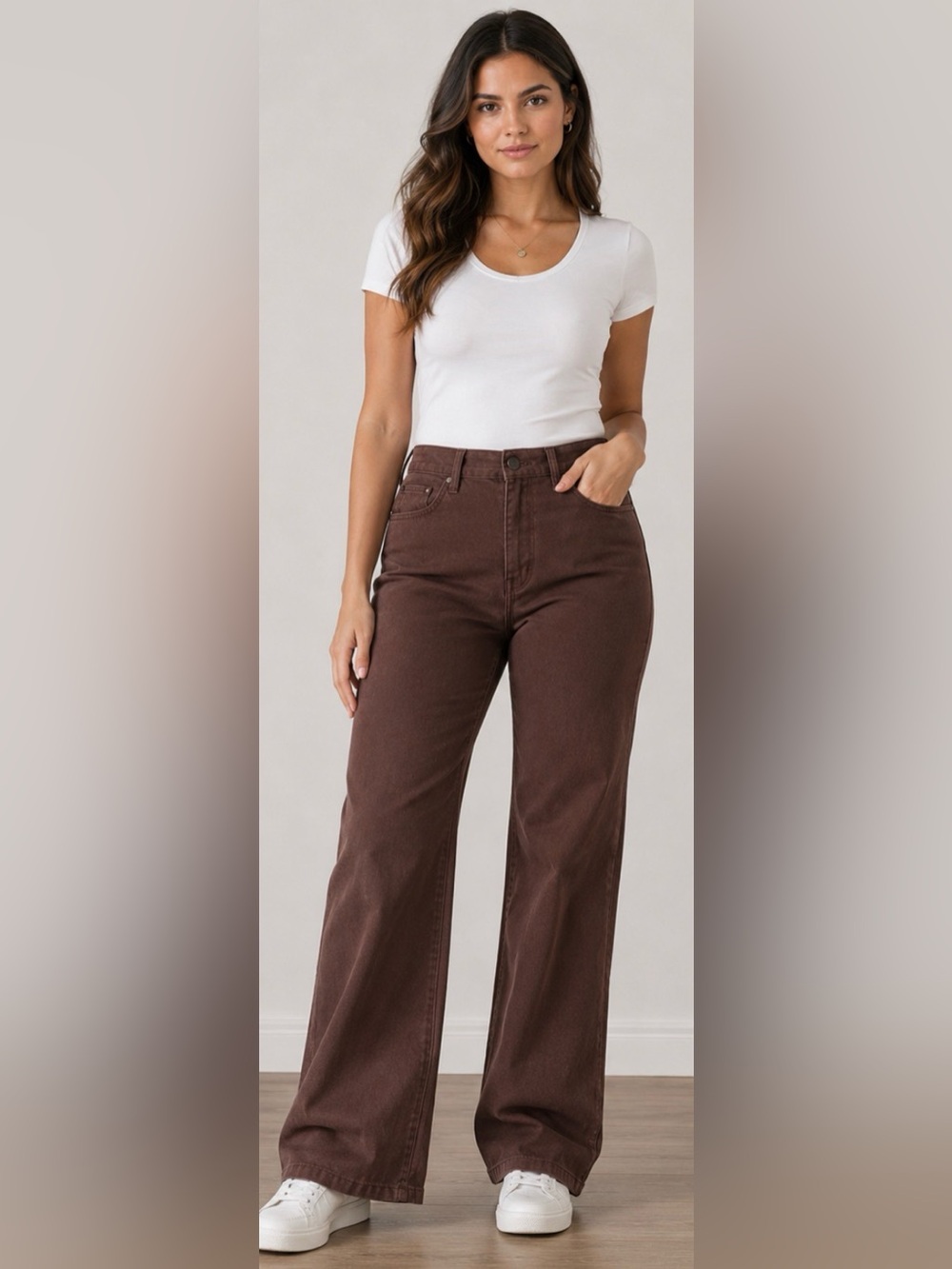 Lee Women’s High-Rise Wide-Leg Jeans Size 14